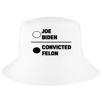 Joe Biden Vs Convicted Felon Funny Paper Ballot Voting Humor Cool Comfort Performance Bucket Hat