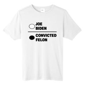 Joe Biden Vs Convicted Felon Funny Paper Ballot Voting Humor Tall Fusion ChromaSoft Performance T-Shirt