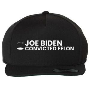 Joe Biden Vs Convicted Felon Funny Ballot Paper Voting Humor Wool Snapback Cap