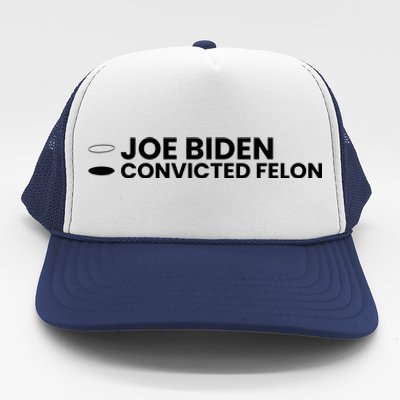 Joe Biden Vs Convicted Felon Funny Ballot Paper Voting Humor Trucker Hat