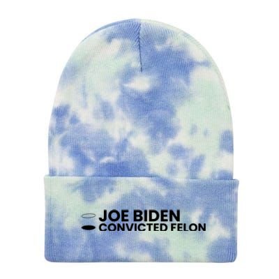 Joe Biden Vs Convicted Felon Funny Ballot Paper Voting Humor Tie Dye 12in Knit Beanie