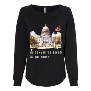 Joe Biden Vs Convicted Felon Funny Ballot Paper Voting Humor Womens California Wash Sweatshirt