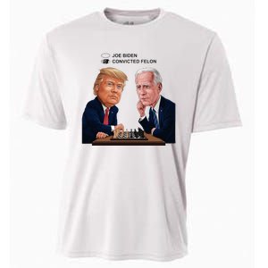 Joe Biden Vs Convicted Felon Funny Ballot Paper Voting Humor Cooling Performance Crew T-Shirt