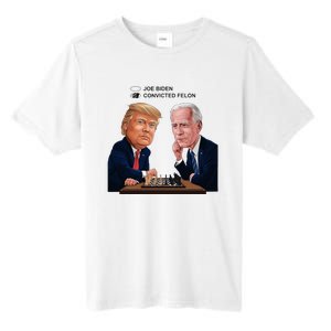 Joe Biden Vs Convicted Felon Funny Ballot Paper Voting Humor Tall Fusion ChromaSoft Performance T-Shirt