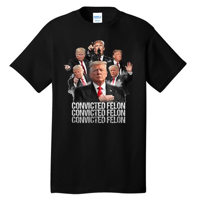 Joe Biden Vs Convicted Felon Funny Ballot Paper Voting Tall T-Shirt