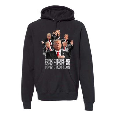 Joe Biden Vs Convicted Felon Funny Ballot Paper Voting Premium Hoodie