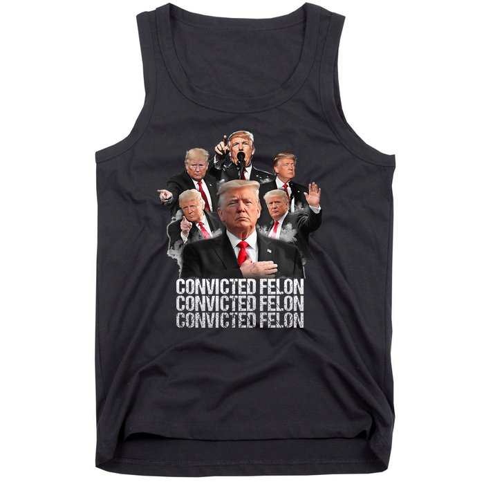 Joe Biden Vs Convicted Felon Funny Ballot Paper Voting Tank Top