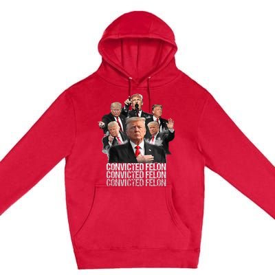 Joe Biden Vs Convicted Felon Funny Ballot Paper Voting Premium Pullover Hoodie