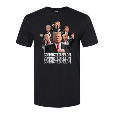 Joe Biden Vs Convicted Felon Funny Ballot Paper Voting Softstyle CVC T-Shirt