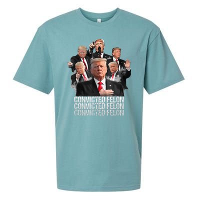 Joe Biden Vs Convicted Felon Funny Ballot Paper Voting Sueded Cloud Jersey T-Shirt