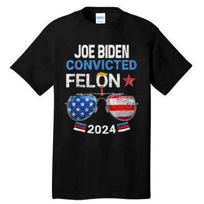 Joe Biden Vs Convicted Felon Tall T-Shirt