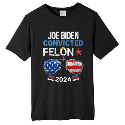 Joe Biden Vs Convicted Felon Tall Fusion ChromaSoft Performance T-Shirt