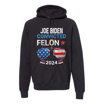 Joe Biden Vs Convicted Felon Premium Hoodie