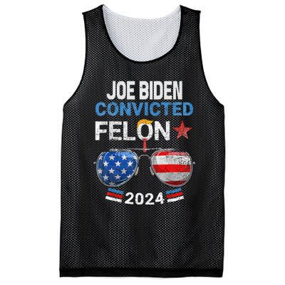 Joe Biden Vs Convicted Felon Mesh Reversible Basketball Jersey Tank