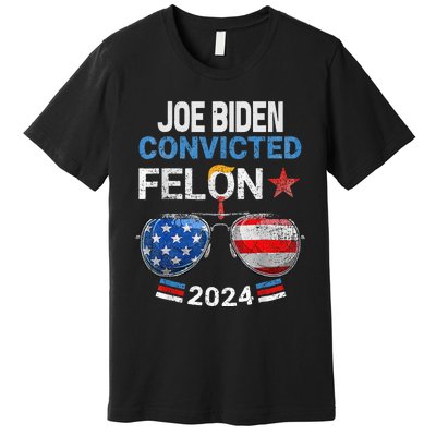 Joe Biden Vs Convicted Felon Premium T-Shirt