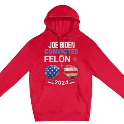 Joe Biden Vs Convicted Felon Premium Pullover Hoodie