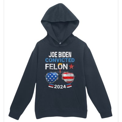 Joe Biden Vs Convicted Felon Urban Pullover Hoodie