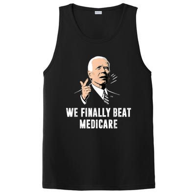 Joe Biden We Finally Beat Medicare Funny Anti Biden PosiCharge Competitor Tank