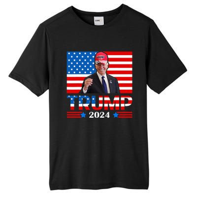 Joe Biden Wearing A Trump Hat Meme 2024 Election Vote Trump Tall Fusion ChromaSoft Performance T-Shirt