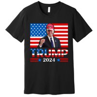 Joe Biden Wearing A Trump Hat Meme 2024 Election Vote Trump Premium T-Shirt