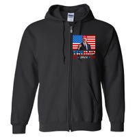 Joe Biden Wearing A Trump Hat Meme 2024 Election Vote Trump Full Zip Hoodie