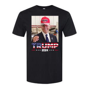 Joe Biden Wearing A Trump Hat Softstyle CVC T-Shirt