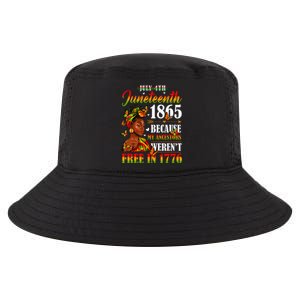 Juneteenth Black Wo Because My Ancestor Weren't Free 1776 Cool Comfort Performance Bucket Hat