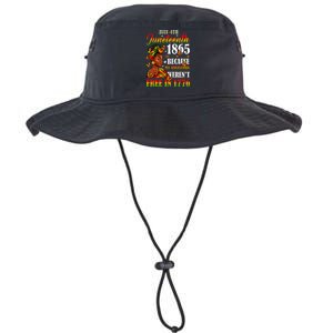 Juneteenth Black Wo Because My Ancestor Weren't Free 1776 Legacy Cool Fit Booney Bucket Hat