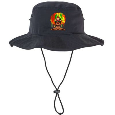 Juneteenth Black Wo Afro Hair Pop Art Black History Bucket Hat