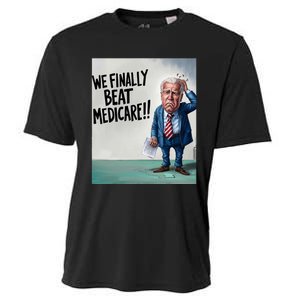 Joe Biden We Finally Beat Medicare! Cooling Performance Crew T-Shirt