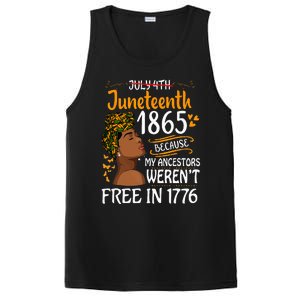 Juneteenth Black Wo Because My Ancestor Weren't Free 1776 PosiCharge Competitor Tank