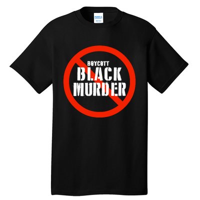 Jamaal Bowman Wearing Boycott Black Murder Tall T-Shirt