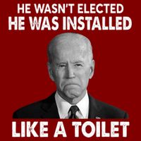 Joe Biden Wasn't Elected He Was Installed Like A Toilet Full-Length Apron With Pockets