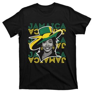 Jamaican Black Woman Girl Happy Independence Day Jamaica T-Shirt