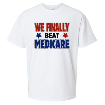 Joe Biden We Finally Beat Medicare Funny Biden Sueded Cloud Jersey T-Shirt