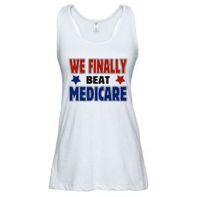 Joe Biden We Finally Beat Medicare Funny Biden Ladies Essential Flowy Tank