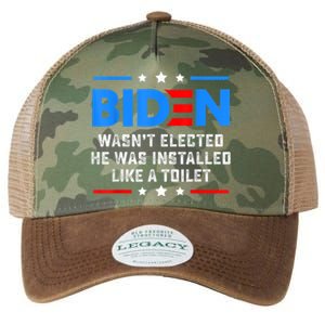 Joe Biden Wasn’t Elected He Was Installed Like A Toilet Legacy Tie Dye Trucker Hat