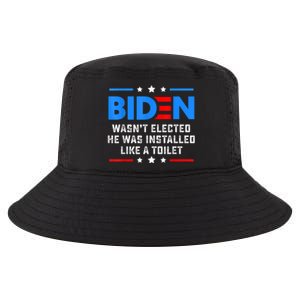 Joe Biden Wasn’t Elected He Was Installed Like A Toilet Cool Comfort Performance Bucket Hat