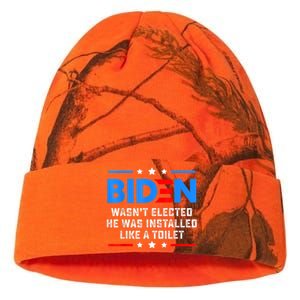 Joe Biden Wasn’t Elected He Was Installed Like A Toilet Kati Licensed 12" Camo Beanie