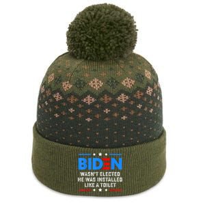 Joe Biden Wasn’t Elected He Was Installed Like A Toilet The Baniff Cuffed Pom Beanie