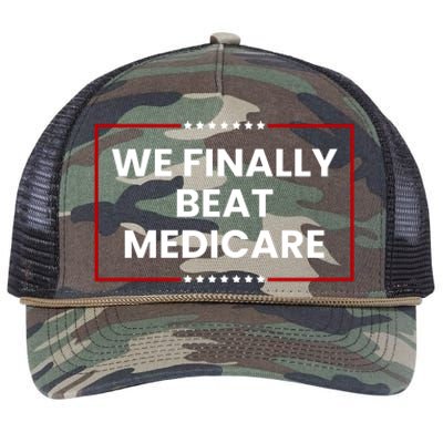 We Finally Beat Medicare Retro Rope Trucker Hat Cap