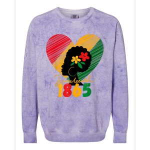 Juneteenth Black Women Remembering My Ancestors Colorblast Crewneck Sweatshirt