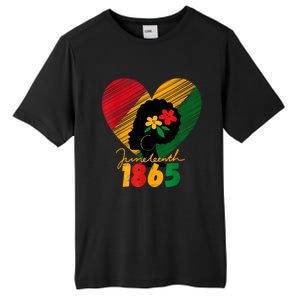 Juneteenth Black Women Remembering My Ancestors Tall Fusion ChromaSoft Performance T-Shirt