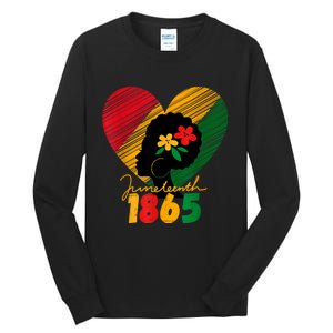 Juneteenth Black Women Remembering My Ancestors Tall Long Sleeve T-Shirt