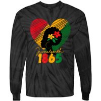 Juneteenth Black Women Remembering My Ancestors Tie-Dye Long Sleeve Shirt