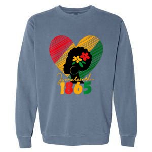 Juneteenth Black Women Remembering My Ancestors Garment-Dyed Sweatshirt