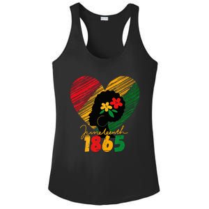 Juneteenth Black Wo remembering My Ancestors Ladies PosiCharge Competitor Racerback Tank