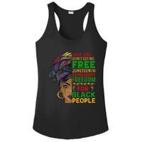 Juneteenth Black Wo Because My Ancestor Weren't Free 1776 Ladies PosiCharge Competitor Racerback Tank