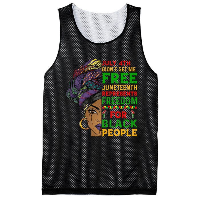 Juneteenth Black Wo Because My Ancestor Weren't Free 1776 Mesh Reversible Basketball Jersey Tank