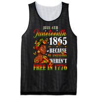 Juneteenth Black Women Because My Ancestor Werent Free 1776 Mesh Reversible Basketball Jersey Tank